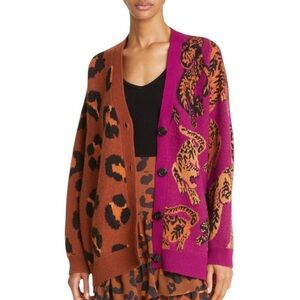 FARM Rio Mixed Wild Leopards Cardigan